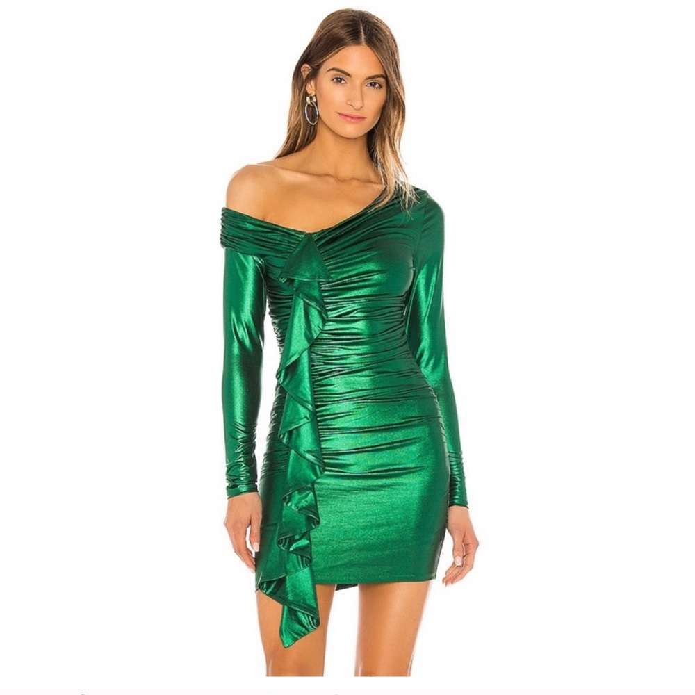 Napoli Mini Dress In Envy Green